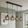 Brilagi - Lampadario sospeso con cavo DIOR 4xE27/60W/230V nero/grigio fumé