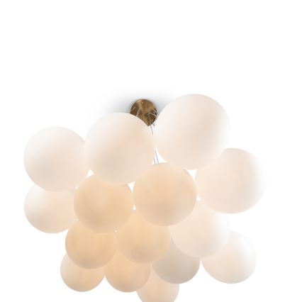 Brilagi - Lampadario sospeso con cavo GLOBE 15xE14/15W/230V bianco