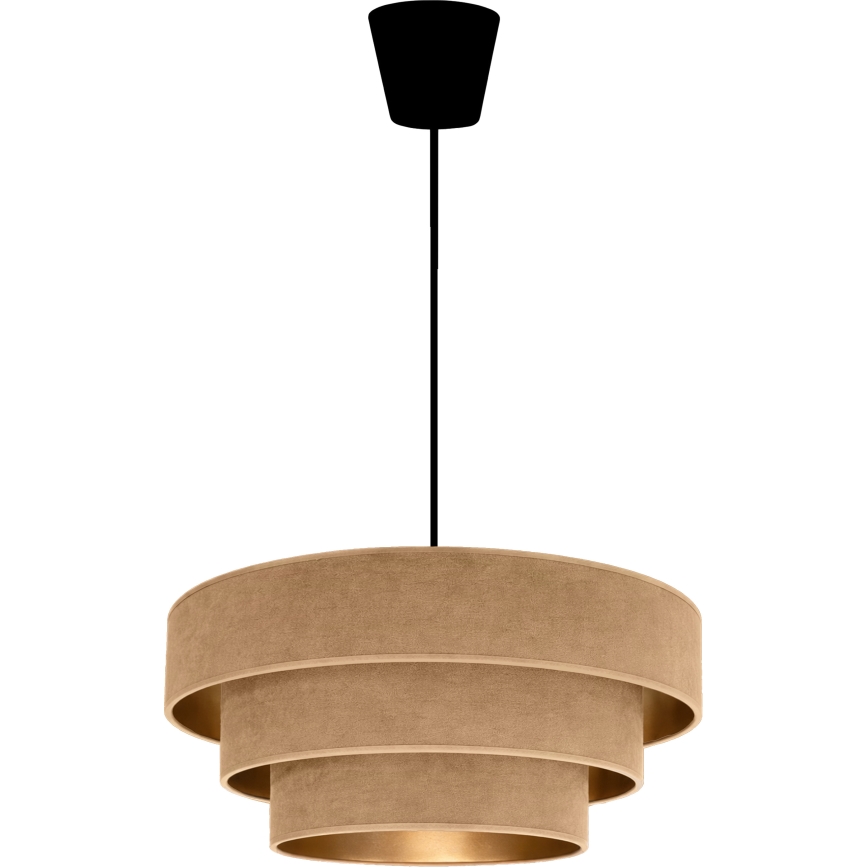 Brilagi - Lampadario sospeso con cavo LUNETA 1xE27/60W/230V Ø 40 cm beige/oro