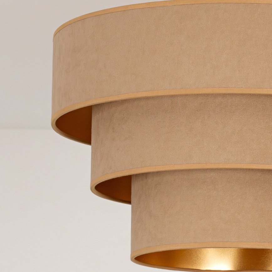 Brilagi - Lampadario sospeso con cavo LUNETA 1xE27/60W/230V Ø 40 cm beige/oro