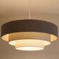 Brilagi - Lampadario sospeso con cavo LUNETA 3xE27/60W/230V Ø 80 cm grigio/crema/bianco