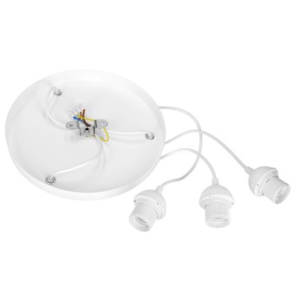 Brilagi - Lampadario sospeso con cavo RESNA 3xE27/60W/230V Ø 45 cm beige/nero