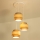 Brilagi - Lampadario sospeso con cavo RESNA 3xE27/60W/230V Ø 45 cm marrone/beige