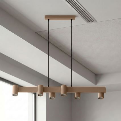 BRILAGI - Lampadario sospeso con cavo SELE 6xGU10/30W/230V beige