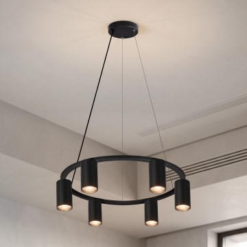 Brilagi - Lampadario sospeso con cavo SELE 6xGU10/30W/230V nero