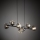 Brilagi - Lampadario sospeso con cavo VULCANO 7xG9/8W/230V nero/nero fumé