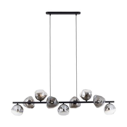 Brilagi - Lampadario sospeso con cavo VULCANO 9xG9/8W/230V nero/fumé