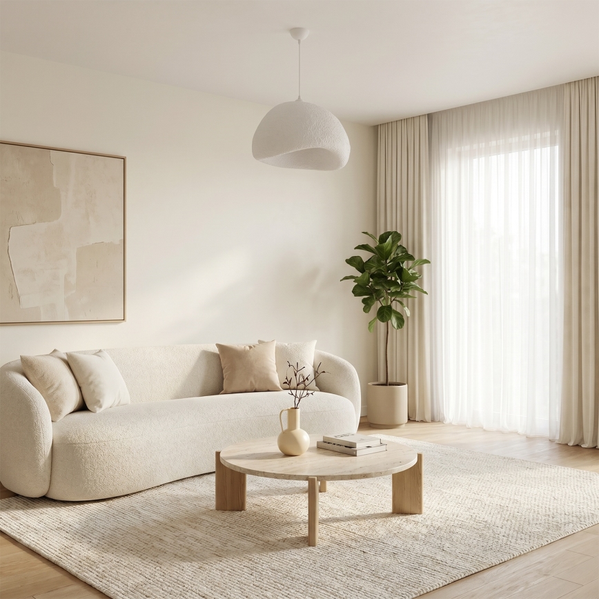 Brilagi - Lampadario sospeso con cavo WABI SABI 1xE27/40W/230V Ø 50 cm bianco