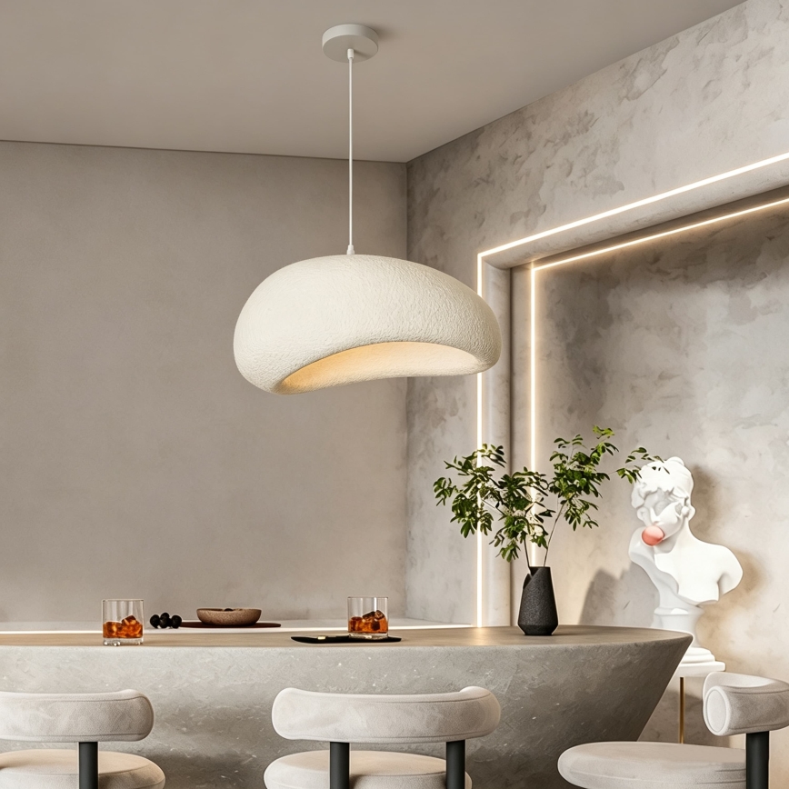 BRILAGI - Lampadario sospeso con cavo WABI SABI 1xE27/60W/230V Ø 50 cm bianco