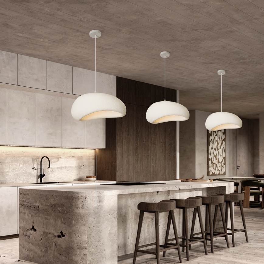 BRILAGI - Lampadario sospeso con cavo WABI SABI 1xE27/60W/230V Ø 50 cm bianco