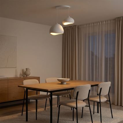 Brilagi - Lampadario sospeso con cavo WABI SABI 2xE27/40W/230V Ø 70 cm bianco