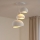 Brilagi - Lampadario sospeso con cavo WABI SABI 3xE27/40W/230V Ø 76 cm bianco