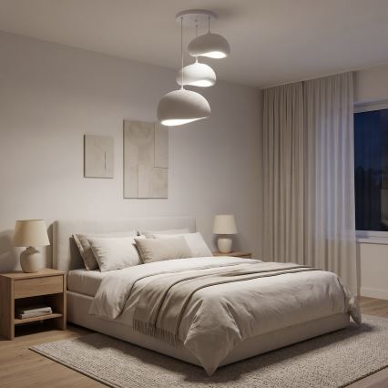 Brilagi - Lampadario sospeso con cavo WABI SABI 3xE27/40W/230V Ø 76 cm bianco