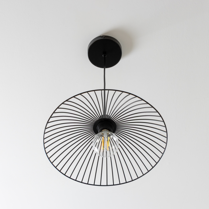 Brilagi - Lampadario sospeso LED CERIA WIRE 1xE27/40W/230V Ø 38 cm nero