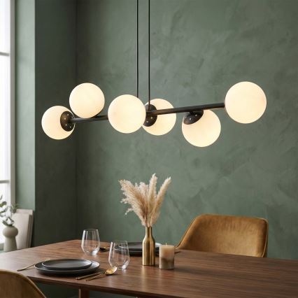 Brilagi - Lampadario sospeso MALONY 6xE14/20W/230V nero