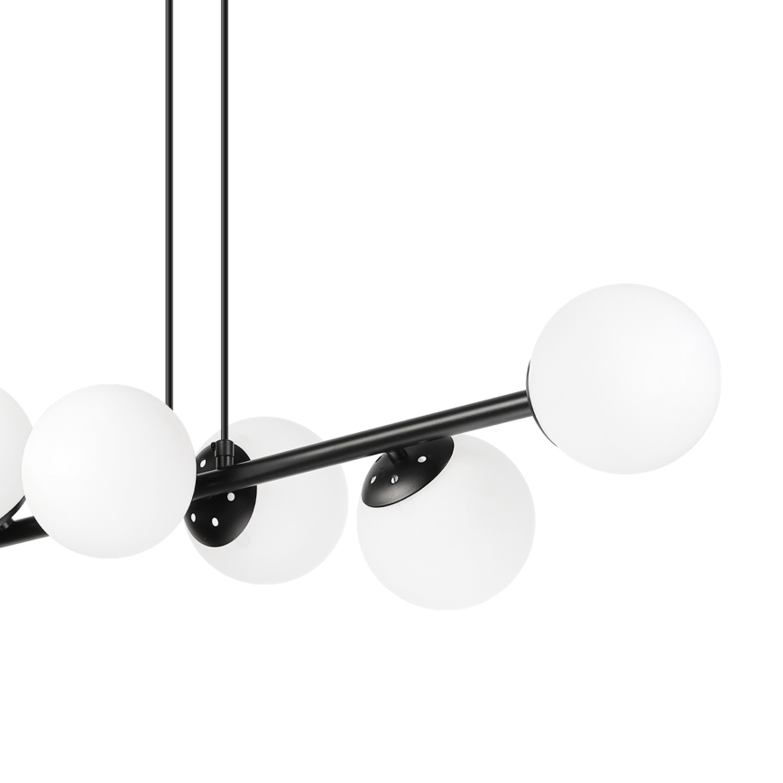 Brilagi - Lampadario sospeso MALONY 6xE14/20W/230V nero