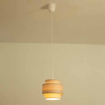 Brilagi - Lampadario sospeso RESNA con cavo 1xE27/60W/230V Ø 20 cm beige