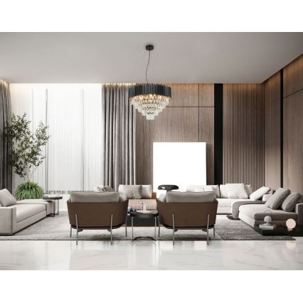 Brilagi - Lampadario sospeso su cavo CARLOS 9xE14/40W/230V Ø 60 cm