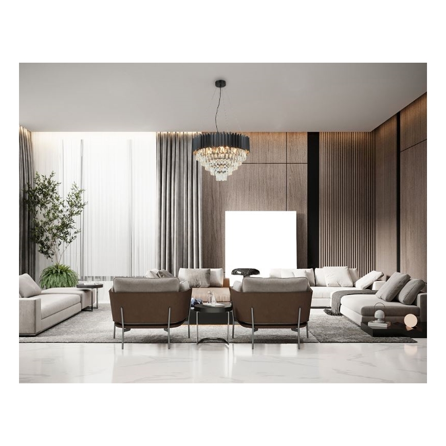 Brilagi - Lampadario sospeso su cavo CARLOS 9xE14/40W/230V Ø 60 cm