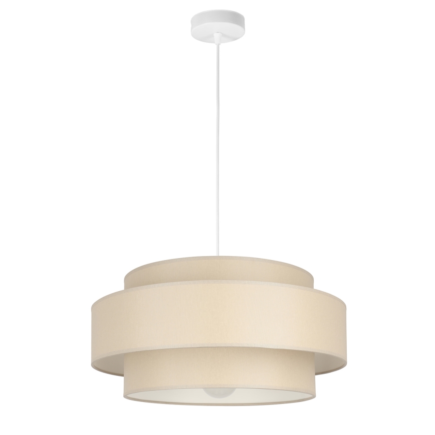 Brilagi - Lampadario sospeso su cavo RESNA 1xE27/60W/230V Ø 40 cm beige