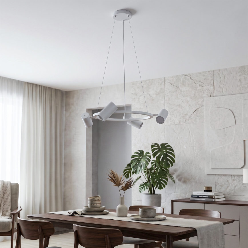 BRILAGI - Lampadario sospeso su cavo SELE 4xGU10/30W/230V bianco