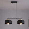 Brilagi - Lampadario sospeso su cavo SPRING 2xE27/60W/230V nero/oro