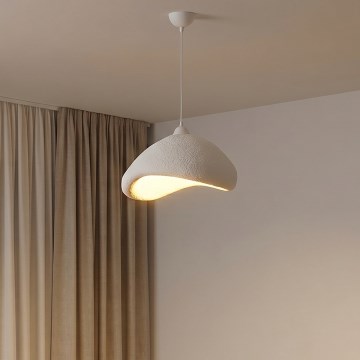 Brilagi - Lampadario sospeso su cavo WABI SABI 1xE27/40W/230V Ø 52 cm bianco