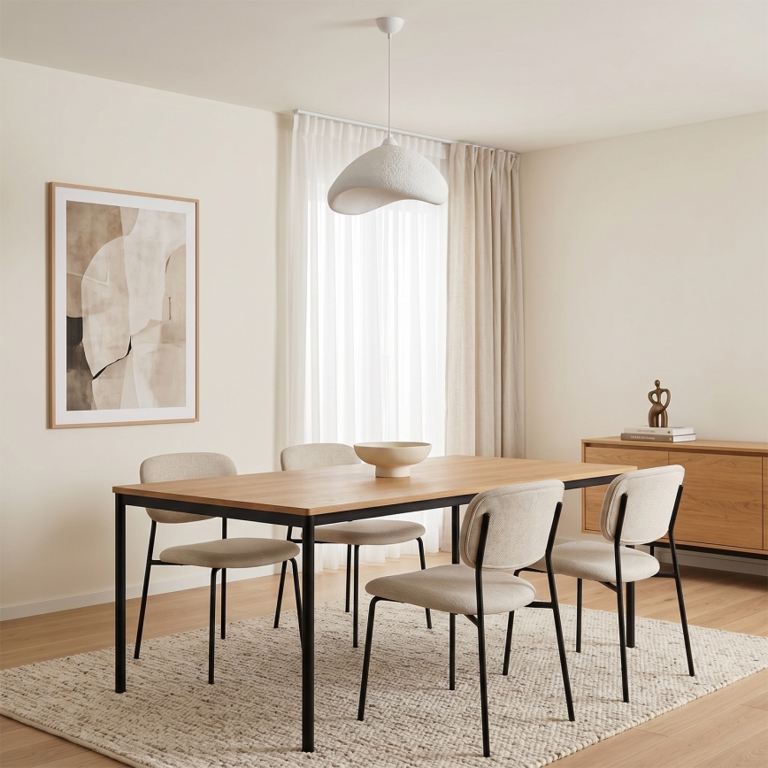 Brilagi - Lampadario sospeso su cavo WABI SABI 1xE27/40W/230V Ø 52 cm bianco