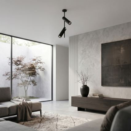 Brilagi - Lampadario su asta BRANCH 2xGU10/30W/230V nero