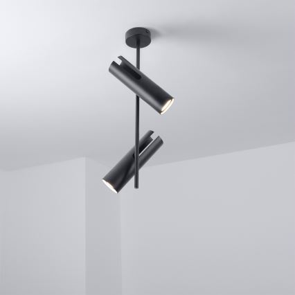 Brilagi - Lampadario su asta BRANCH 2xGU10/30W/230V nero