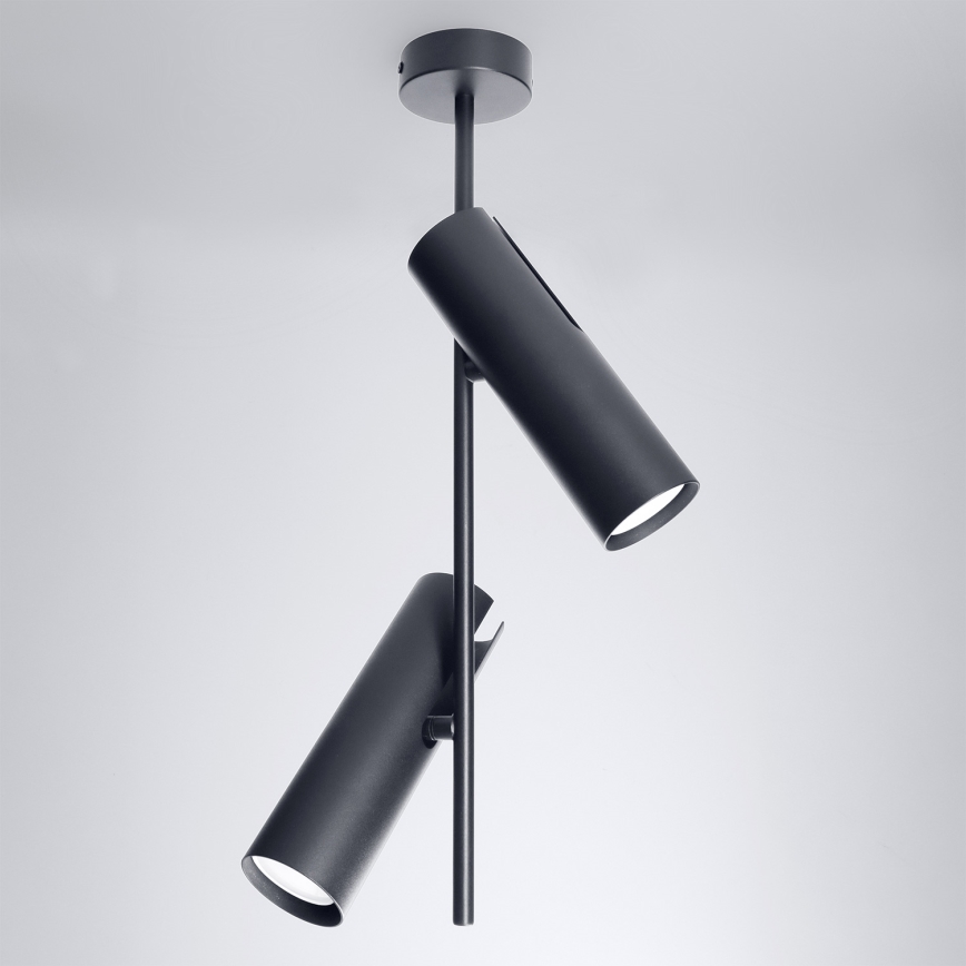 Brilagi - Lampadario su asta BRANCH 2xGU10/30W/230V nero