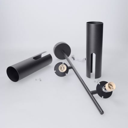 Brilagi - Lampadario su asta BRANCH 2xGU10/30W/230V nero