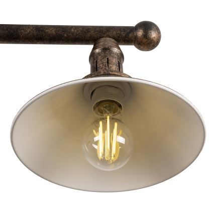 BRILAGI - Lampadario su asta FORGE 2xE27/60W/230V rame/patina