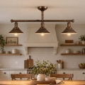 BRILAGI - Lampadario su asta FORGE 3xE27/60W/230V patina/ramato