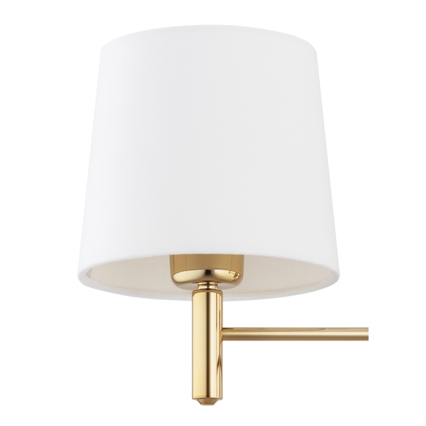 Brilagi - Lampadario su asta MONTE 3xE27/60W/230V crema/oro