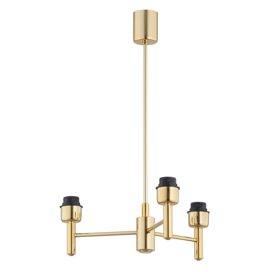 Brilagi - Lampadario su asta MONTE 3xE27/60W/230V crema/oro