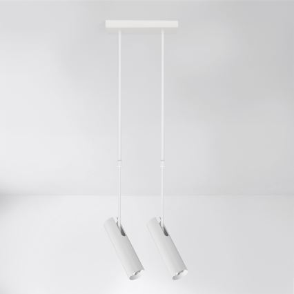 Brilagi - Lampadario su asta SELE 2xGU10/30W/230V bianco