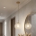 Brilagi - Lampadario su cavo STELLA 1xE27/60W/230V Ø 18 cm beige/oro