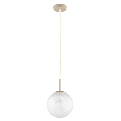 Brilagi - Lampadario su cavo STELLA 1xE27/60W/230V Ø 18 cm beige/oro
