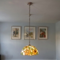 Brilagi - Lampadario Tiffany in vetro colorato a catena SUNFLOWER 1xE27/60W/230V Ø 40 cm