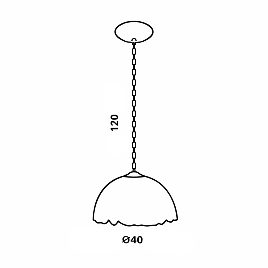 Brilagi - Lampadario Tiffany in vetro colorato a catena SUNFLOWER 1xE27/60W/230V Ø 40 cm
