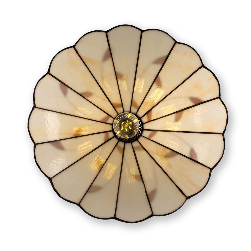 Brilagi - Lampadario Tiffany in vetro colorato con catena FOLIA 1xE27/60W/230V Ø 40 cm