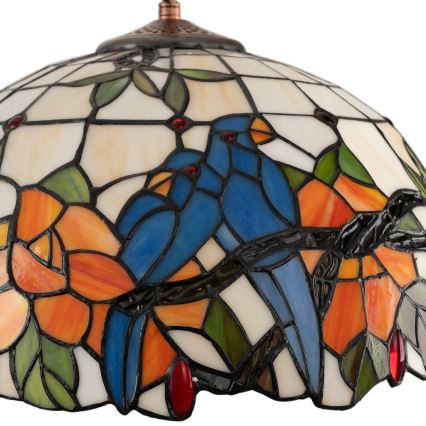 Brilagi - Lampadario Tiffany in vetro colorato su catena JUNGLE 1xE27/60W/230V Ø 40 cm