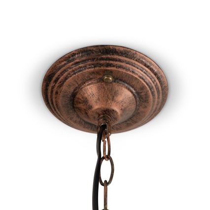 Brilagi - Lampadario Tiffany in vetro colorato su catena JUNGLE 1xE27/60W/230V Ø 40 cm