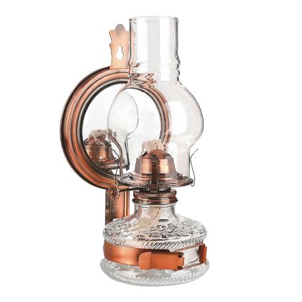 Brilagi - Lampe à pétrole MERLIN avec miroir, bronze/patine