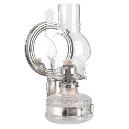 Brilagi - Lampe à pétrole MERLIN avec miroir, chrome brillant