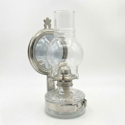 Brilagi - Lampe à pétrole MERLIN avec miroir, chrome brillant