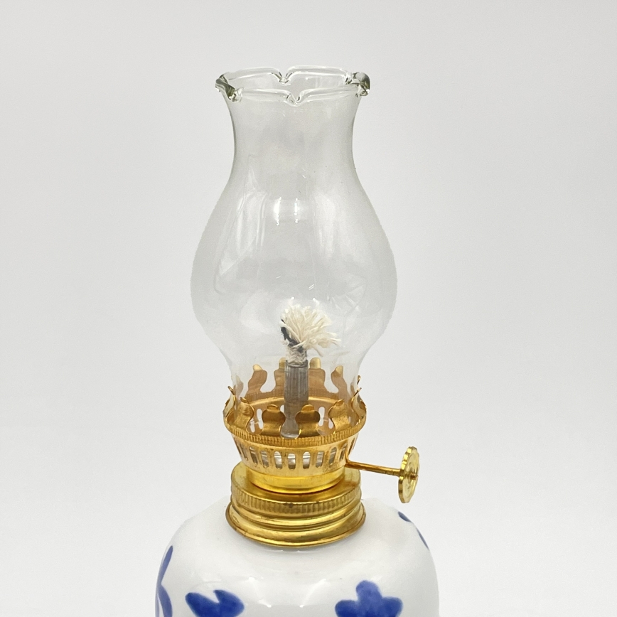 Brilagi - Lampe à pétrole MERLIN blanche/bleue