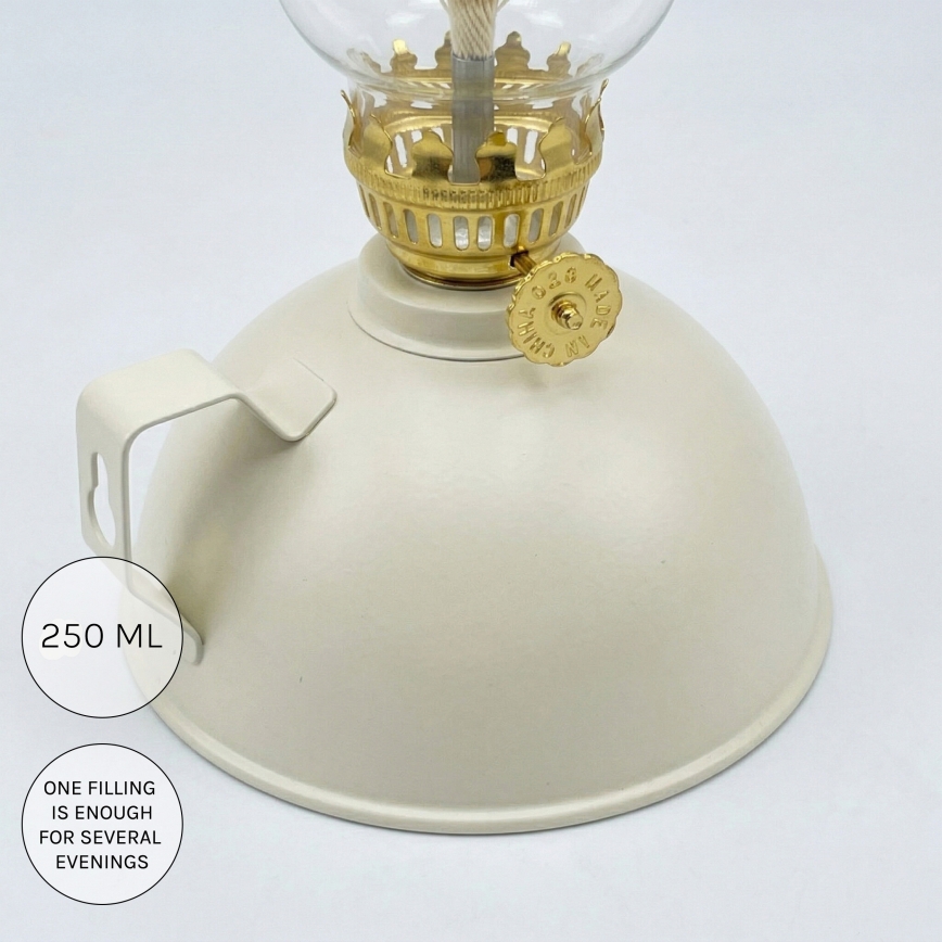 BRILAGI - Lampe à pétrole MERLIN blanche