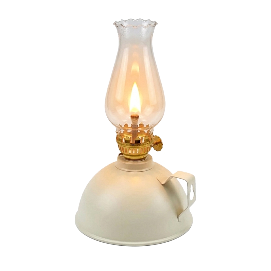 BRILAGI - Lampe à pétrole MERLIN blanche